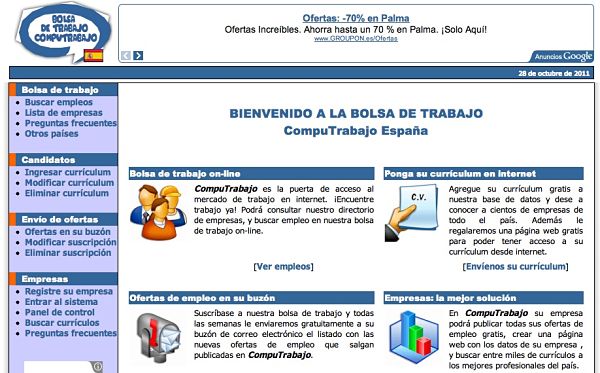 Búsquedas de empleo rápidas Miles de empresas publican las mejores ofertas en la bolsa de trabajo CompuTrabajo Chile. Busca empleo y recibe gratis por e-mail las nuevas vacantes. ¡Apúntate ya y sé el primero en postular!